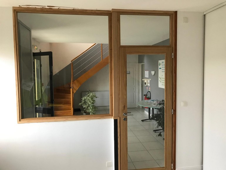Cloison verrire de bureau